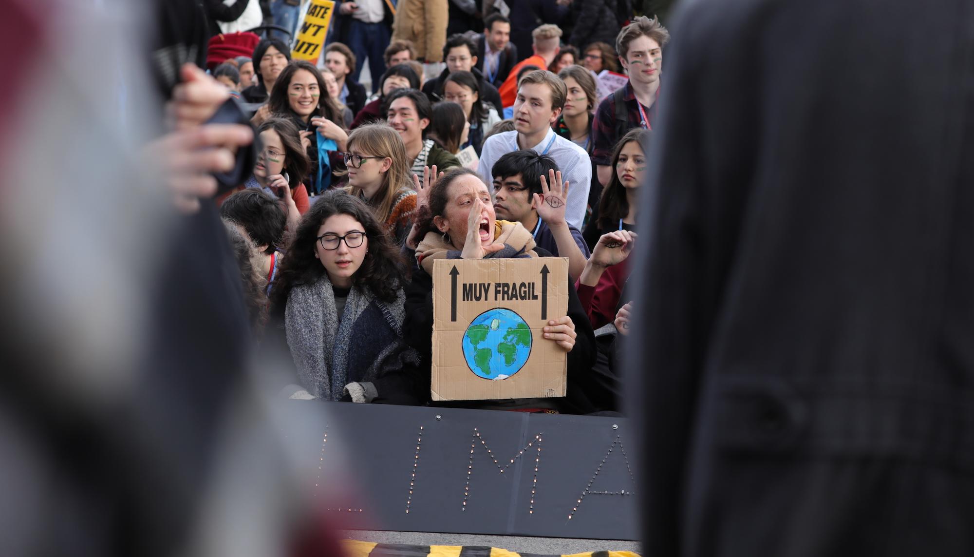 Acción en la sede de la COP25 - 1